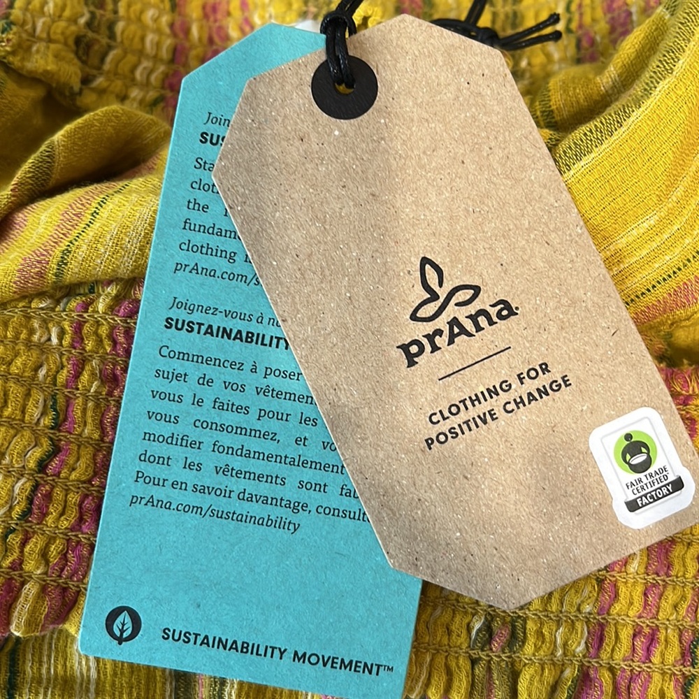 Prana Leapfrog Stripe Little Palm Organic Cotton Cami - Picture 10 of 11